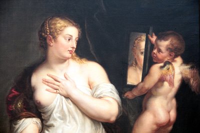 Venus and Cupid Holding a Mirror by Peter Paul Rubens